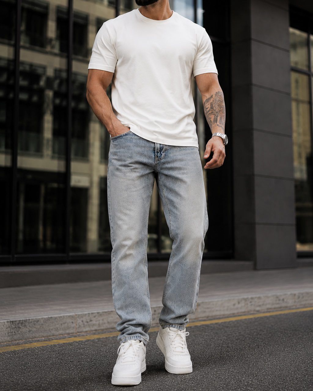 Light Blue Washed Jeans gallery.thumbnail 3