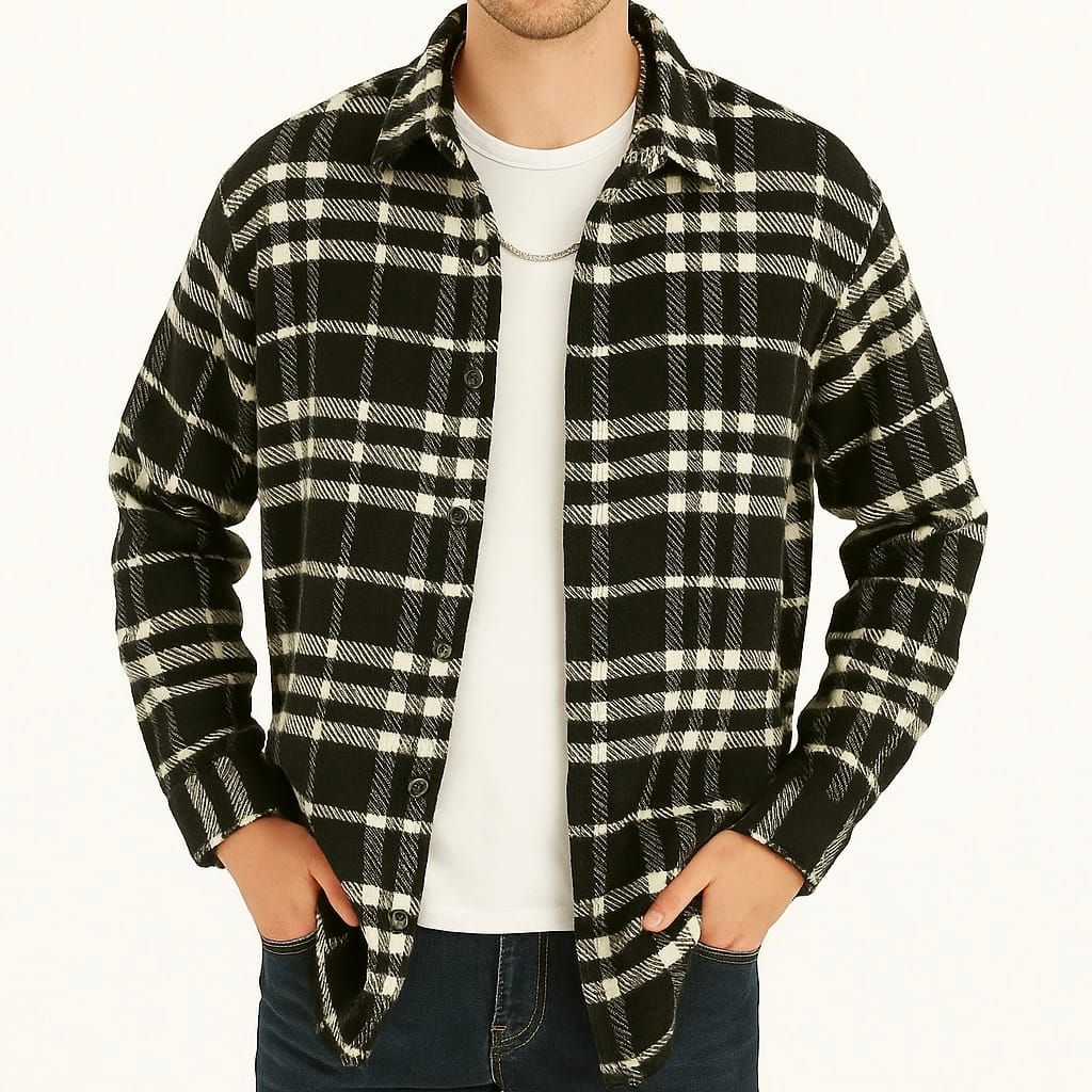 Black Check Overshirt gallery.thumbnail 1