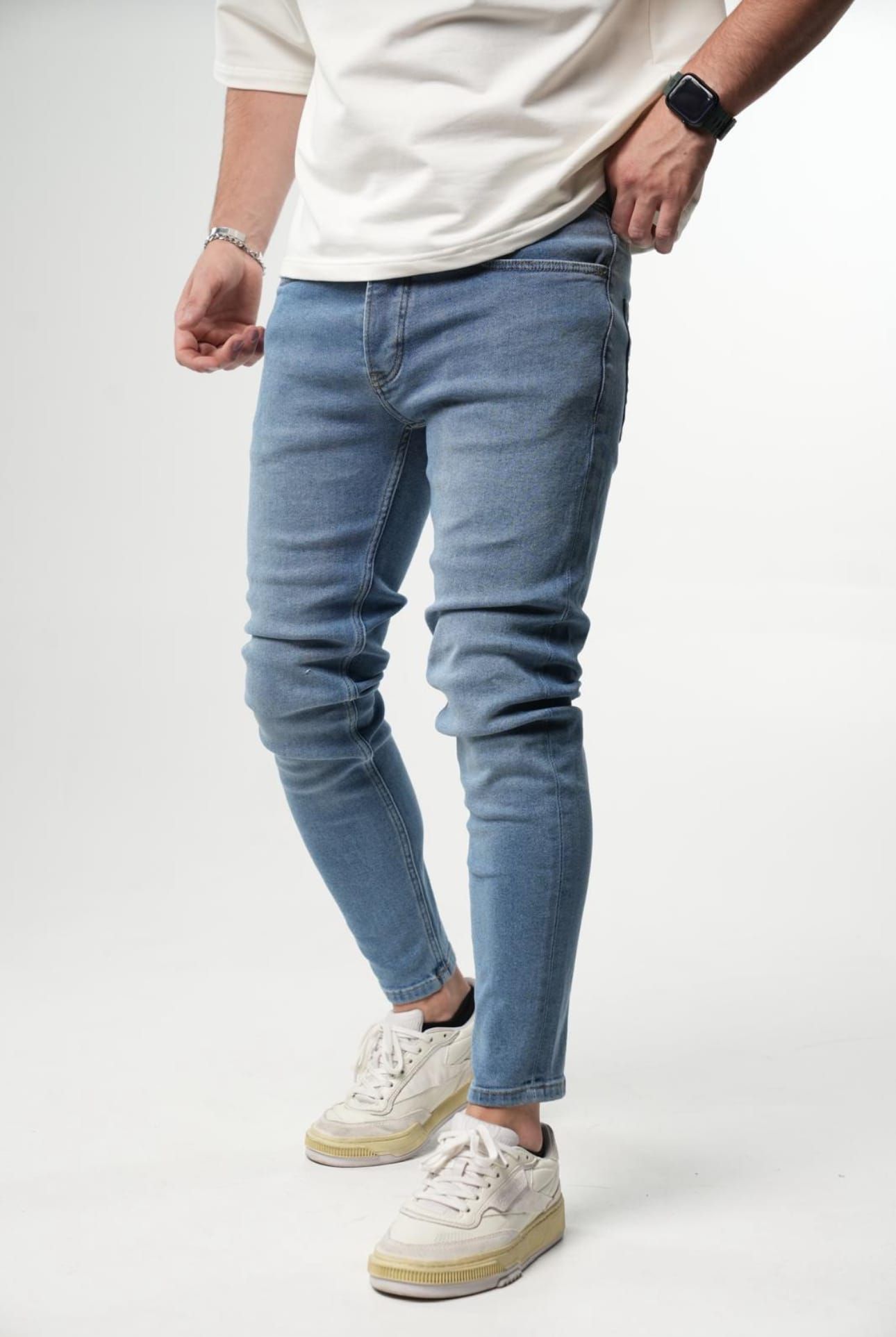 Light Blue Skinny Stretch Jeans gallery.thumbnail 2