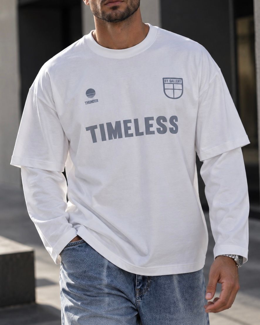 LAYERED GRAPHIC LONG-SLEEVE T-SHIRT – WHITE  gallery.thumbnail 2