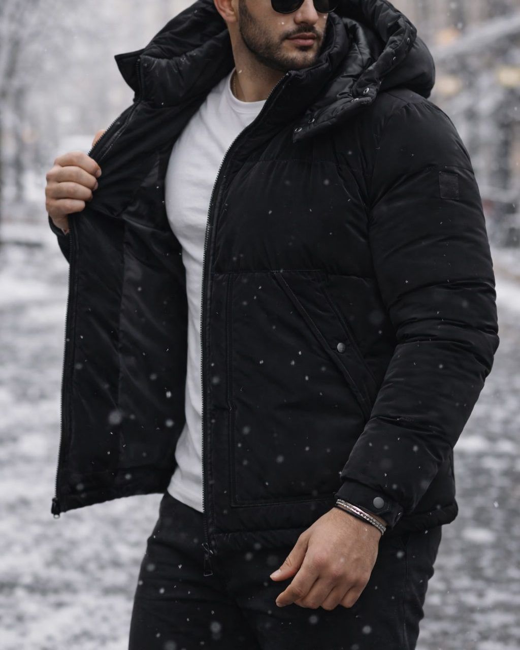 Quilted Puffer Jacket – Midnight Black gallery.thumbnail 2