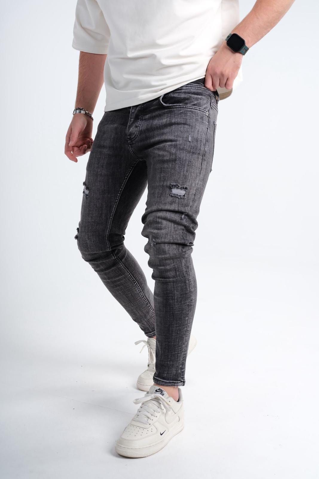 Washed Grey Skinny Jeans gallery.thumbnail 2