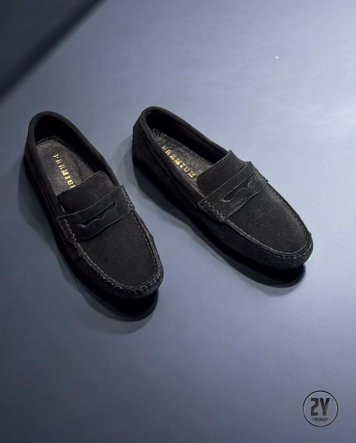 Suede Loafers – Black 1