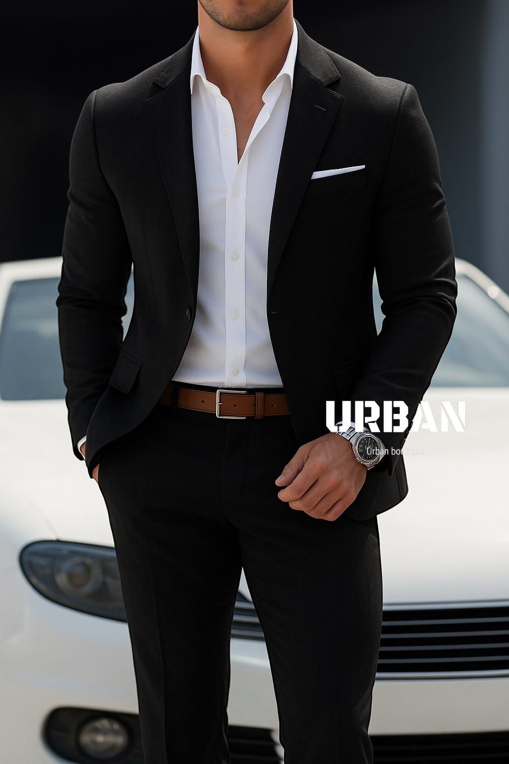 Black Slim Fit Suit – Blazer & Trousers gallery.thumbnail 1