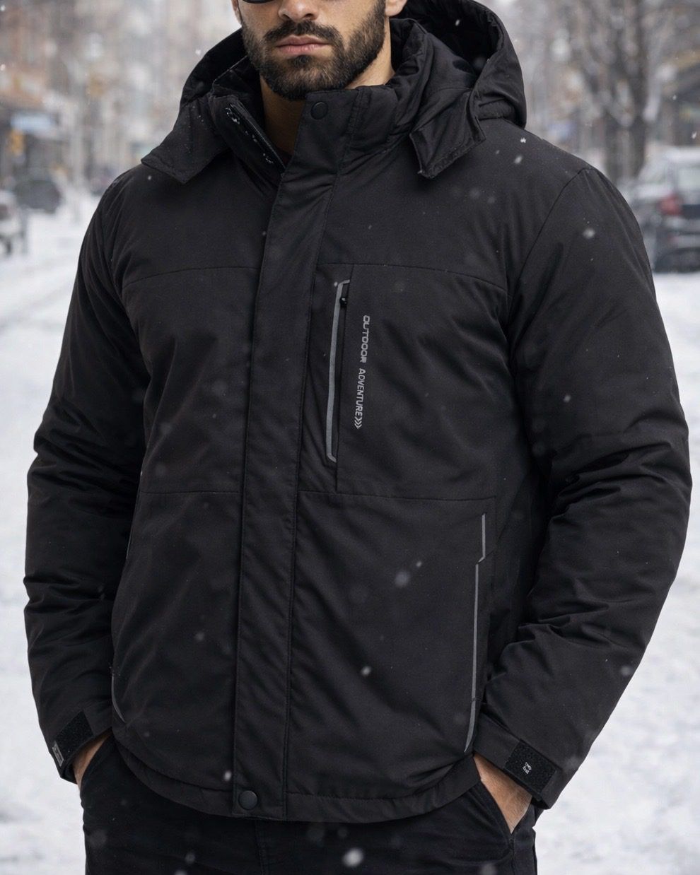 Arctic Layer Premium Winter Jacket – Black gallery.thumbnail 1