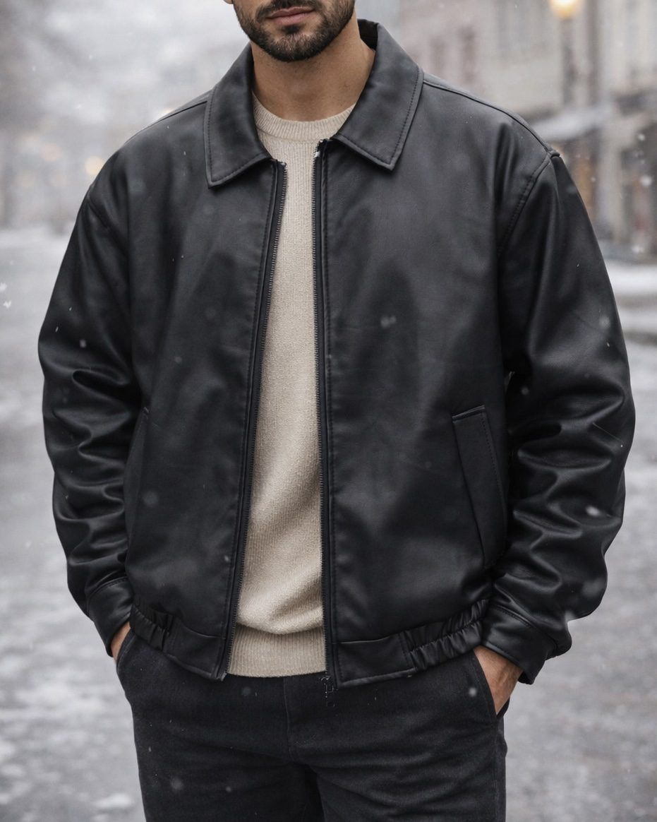 Noir Prestige Leather Jacket gallery.thumbnail 2