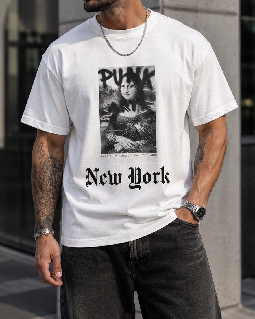 Oversized Graphic T-Shirt – White gallery.thumbnail 2