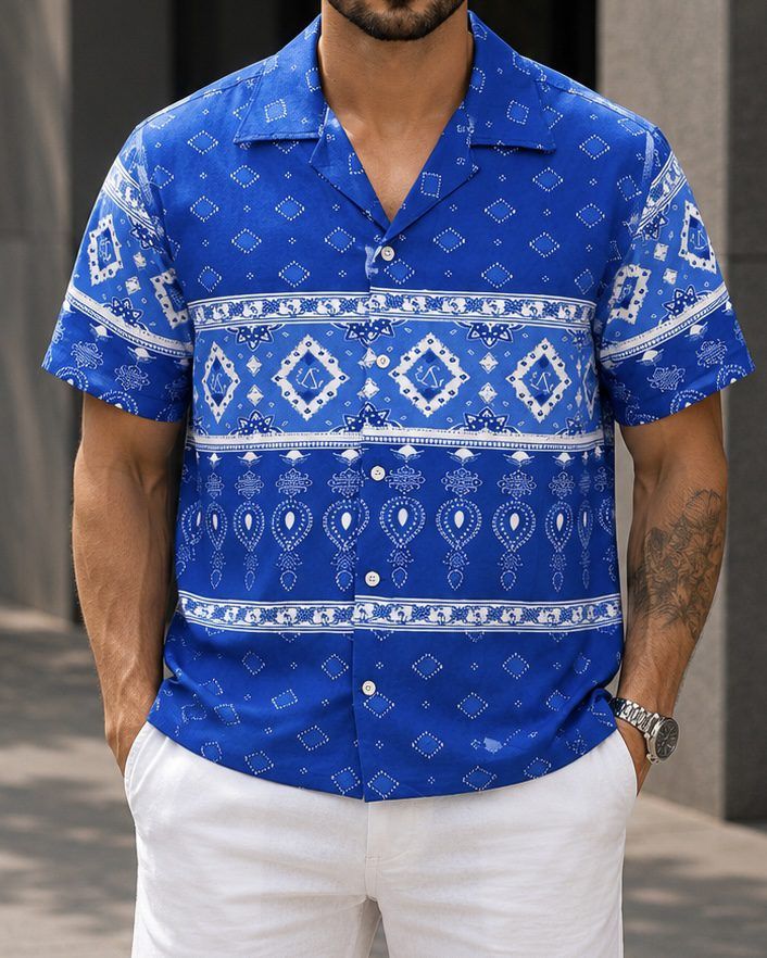 Bandana Print Shirt 1
