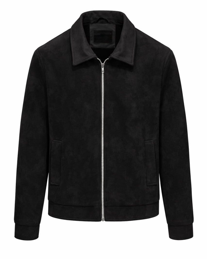 Suede Style Jacket – Black gallery.thumbnail 5