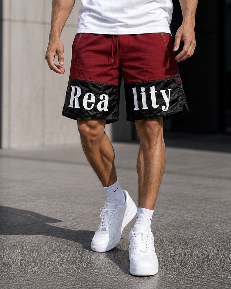 Reality Panel Shorts – Burgundy gallery.thumbnail 1