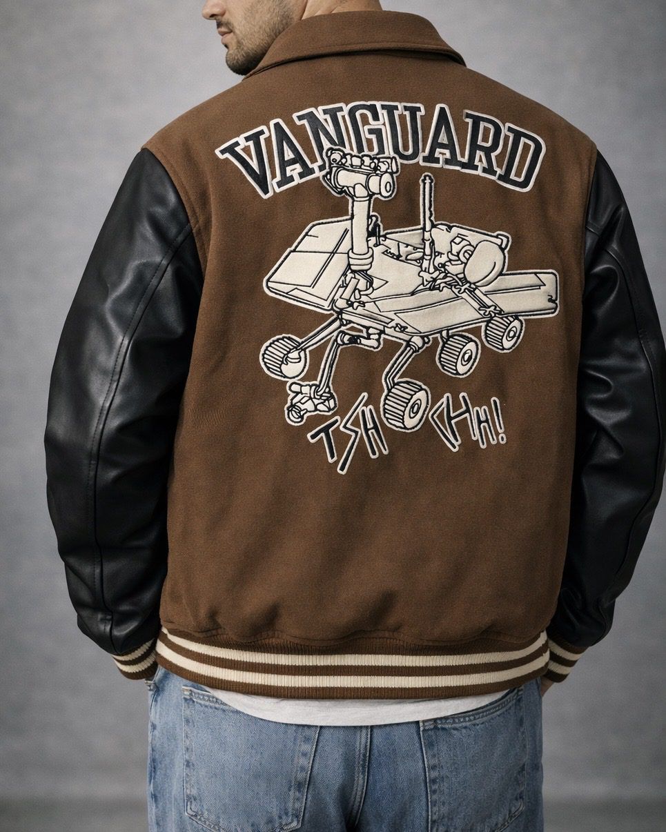 Luxury Varsity Jacket – Brown Studio Edition gallery.thumbnail 3