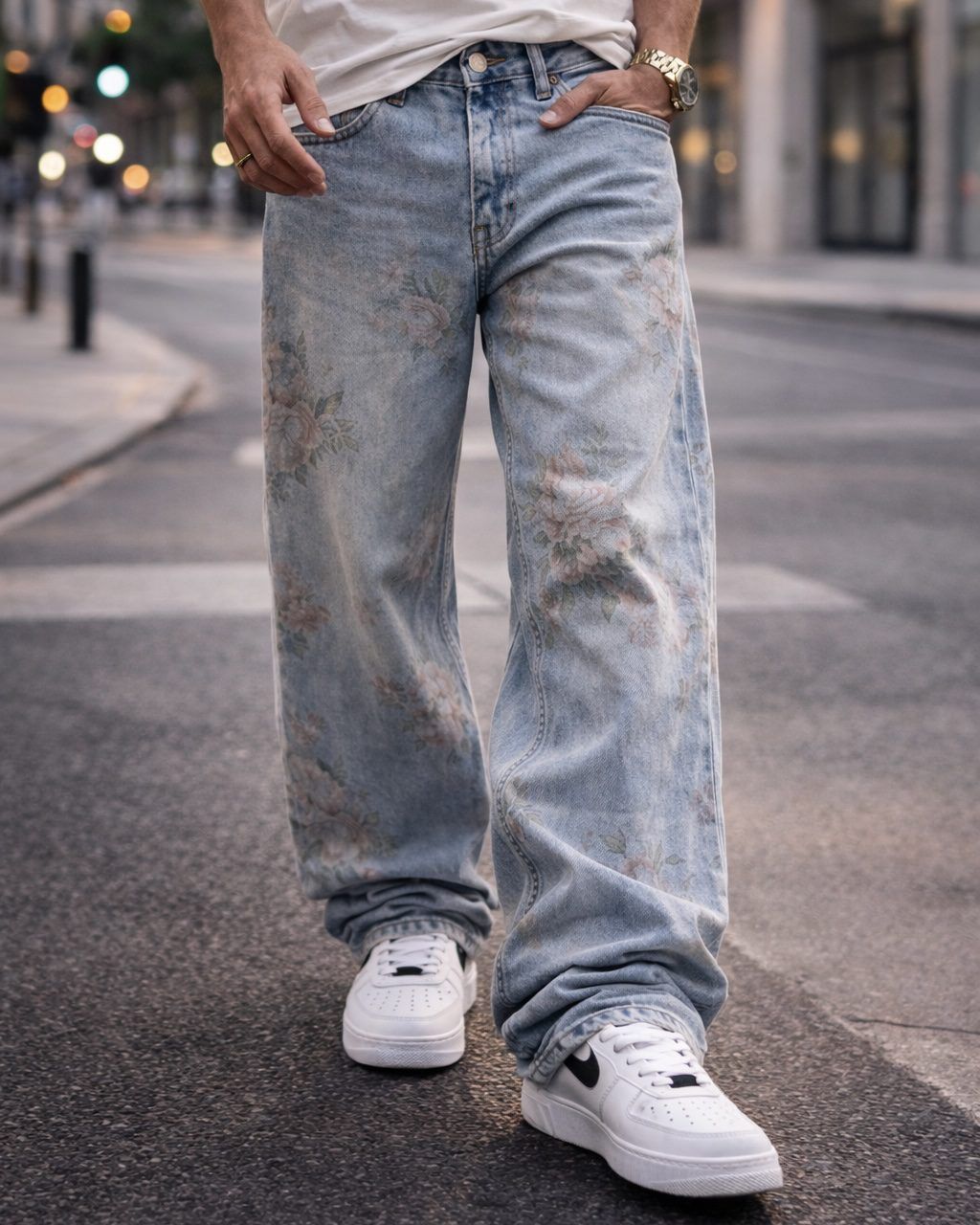 FLORAL FADE DENIM – LIGHT BLUE gallery.thumbnail 1