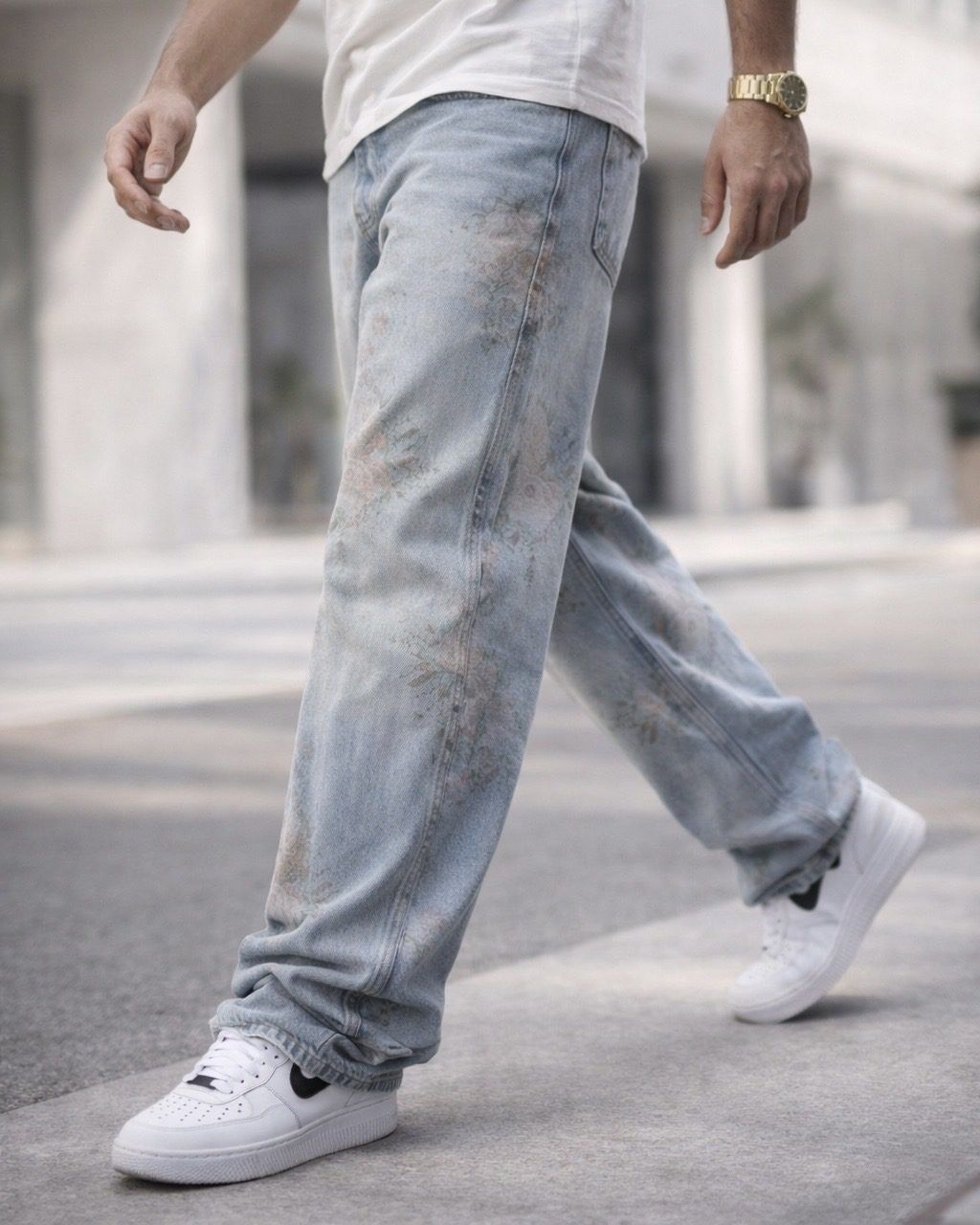 FLORAL FADE DENIM – LIGHT BLUE gallery.thumbnail 3