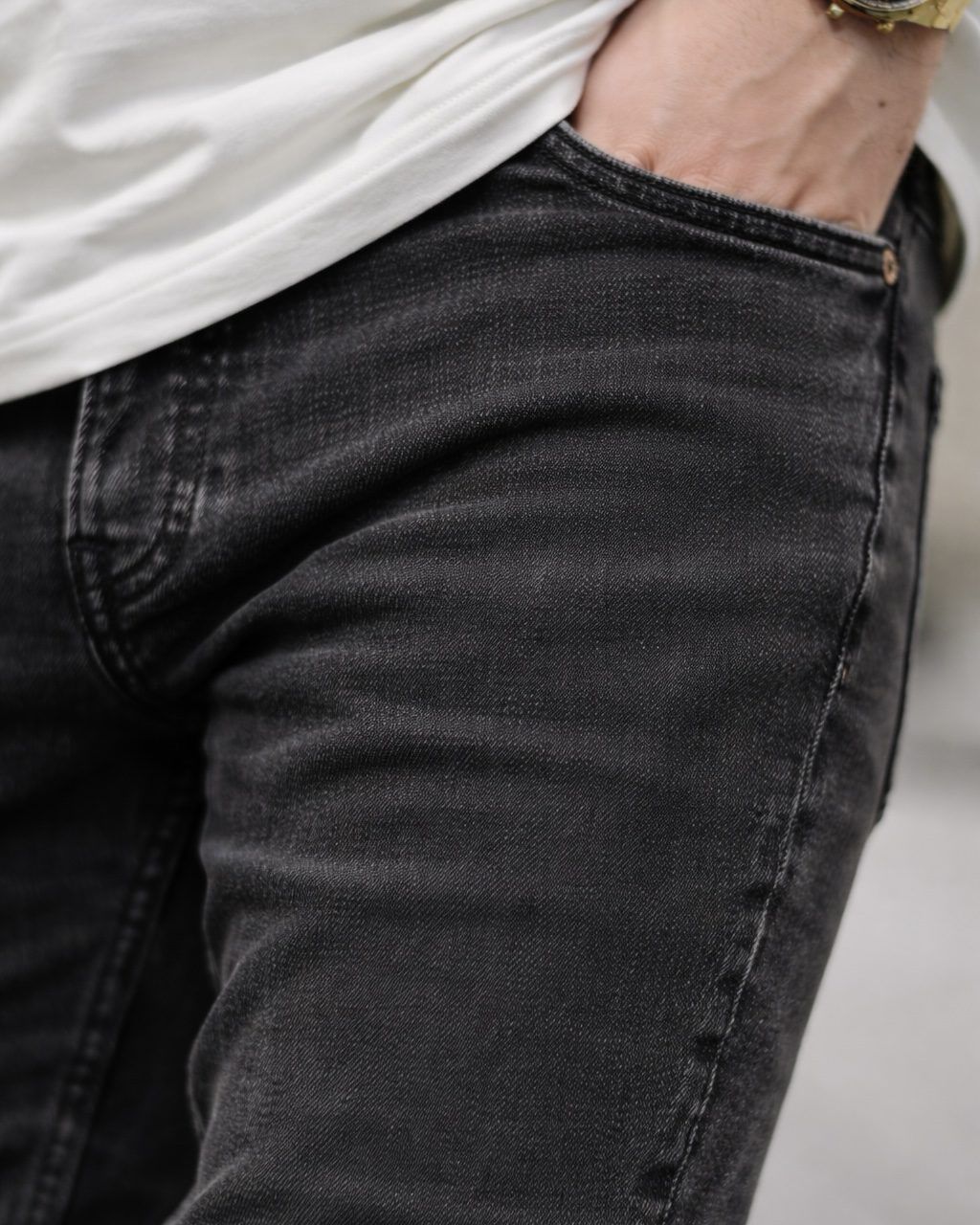 Midnight Slim Fit Denim – Black Wash™️ gallery.thumbnail 3