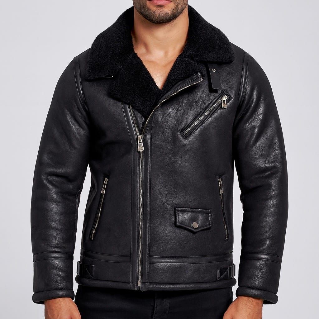 Matte Biker Jacket (Black Collar) gallery.thumbnail 1