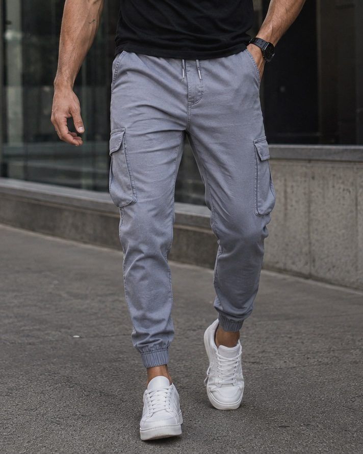 Cargo Jogger Pants – Grey gallery.thumbnail 1