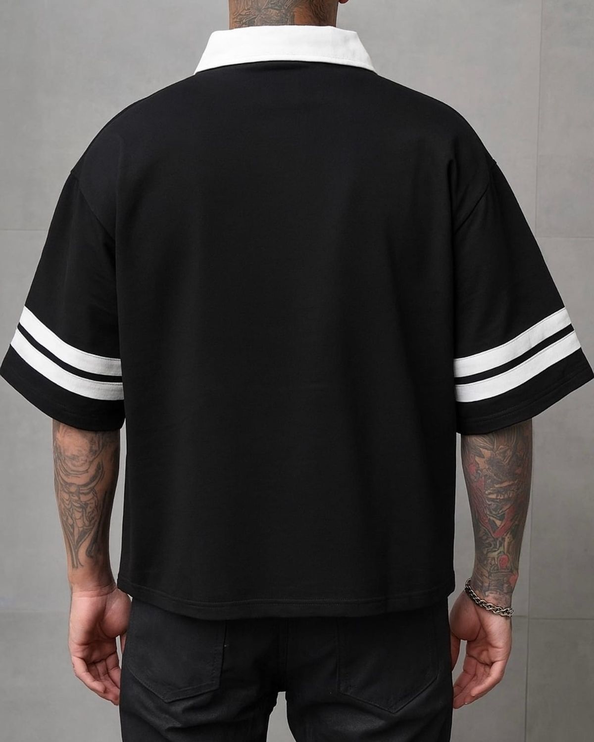 Los Angeles Rugby Polo Shirt – Black 2