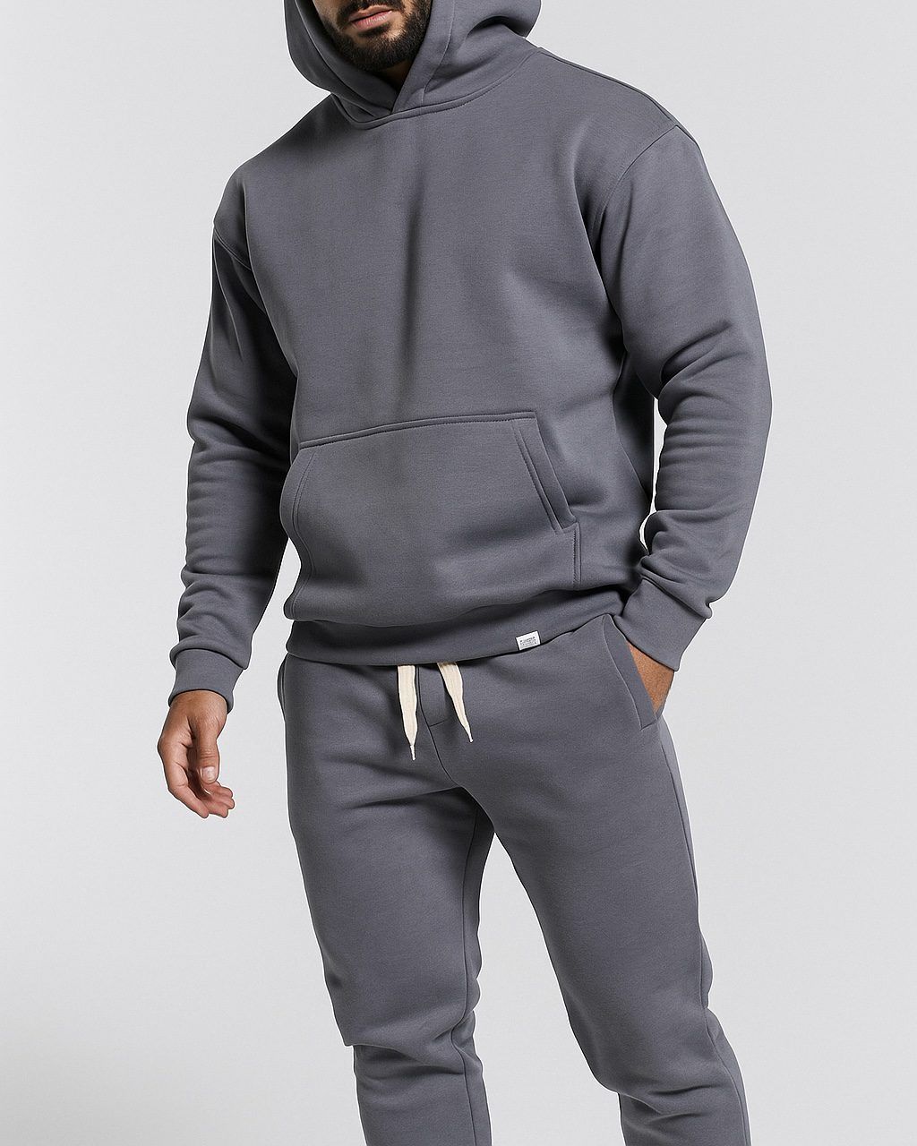 DARK GREY OVERSIZE HOODIE & JOGGERS SET gallery.thumbnail 2