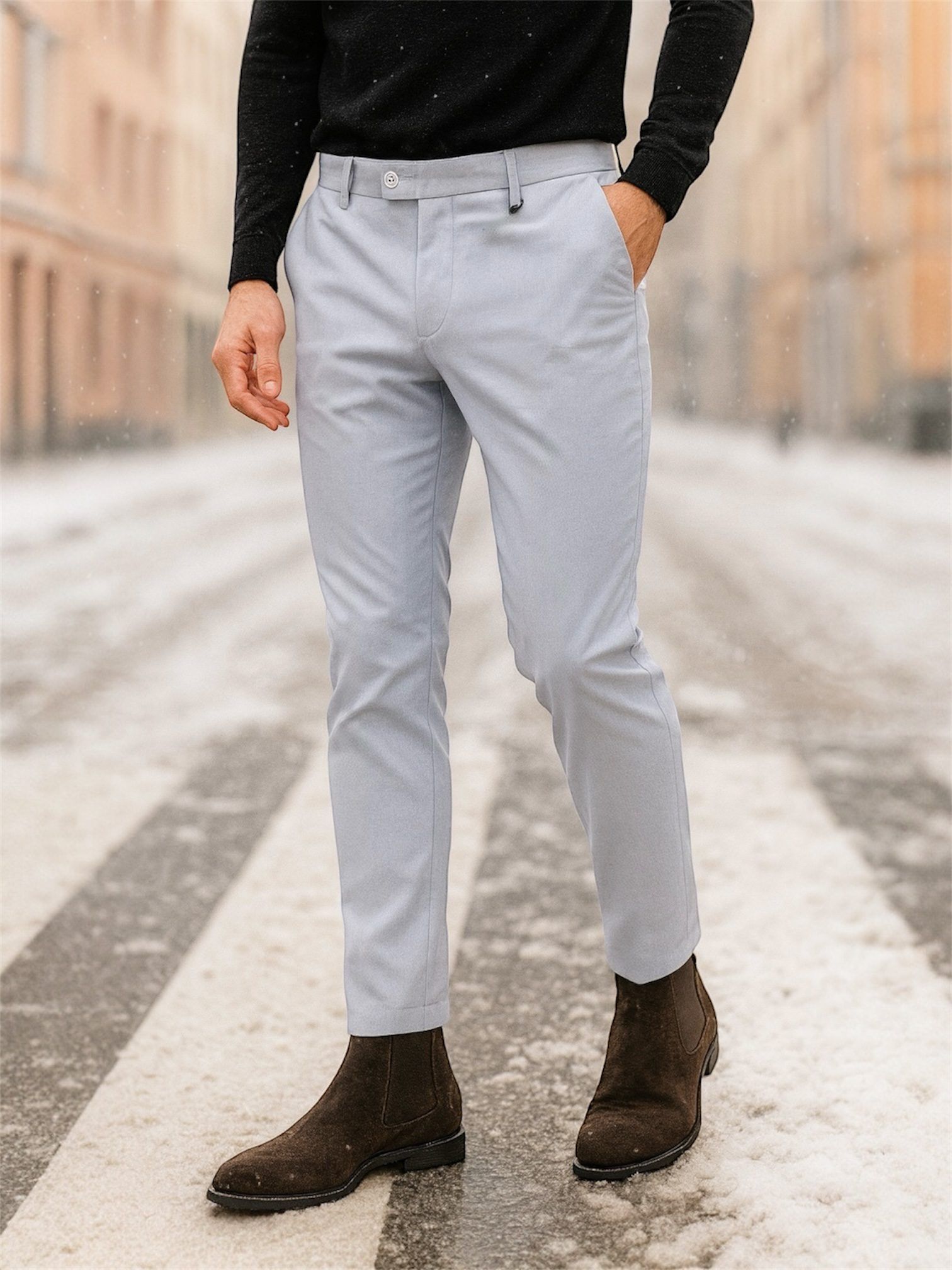 Élite Light Blue Tailored Pants gallery.thumbnail 1