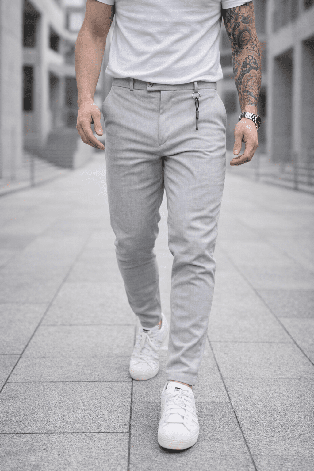 Light Grey Slim Pants gallery.thumbnail 1