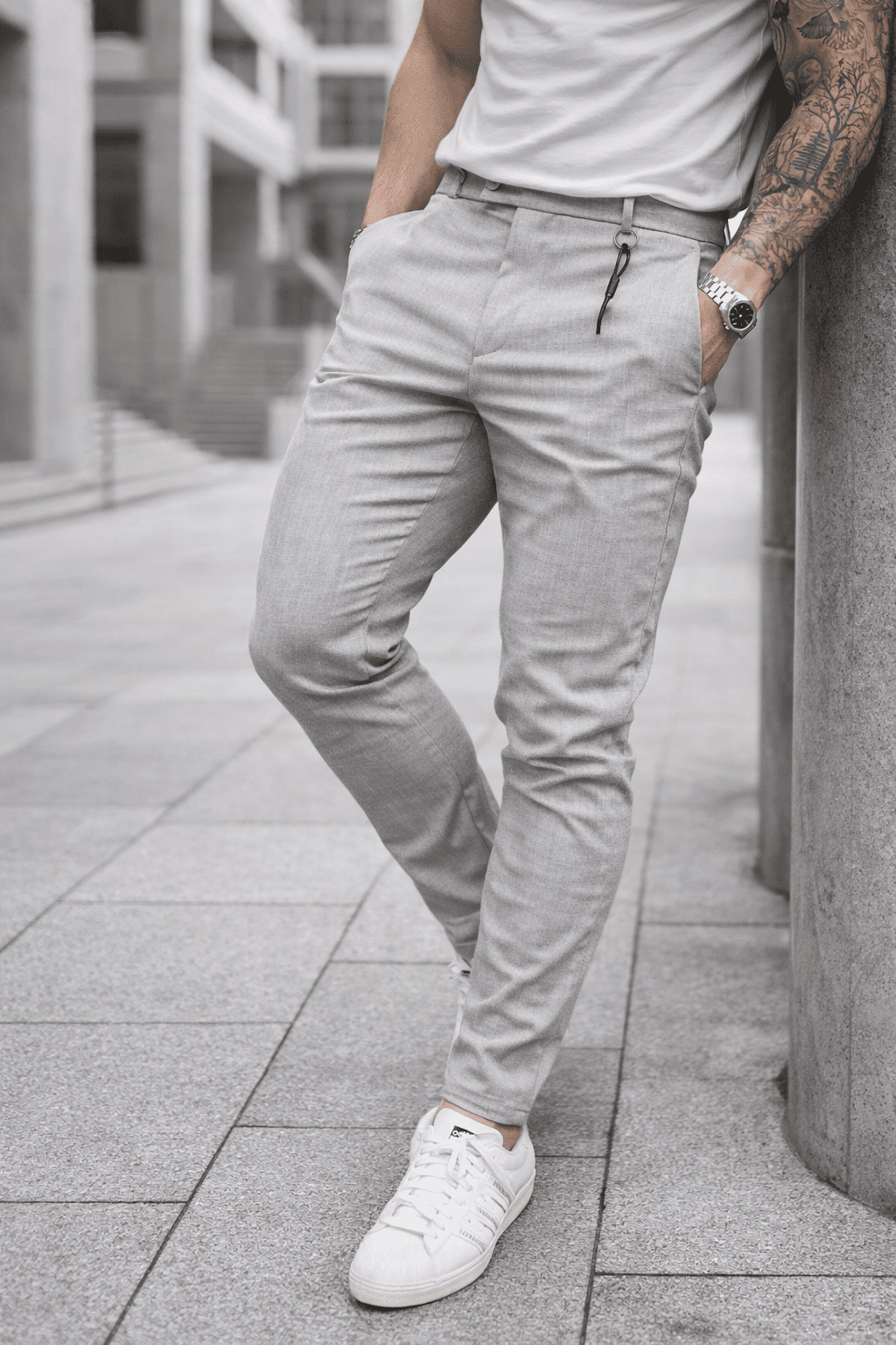 Light Grey Slim Pants gallery.thumbnail 2
