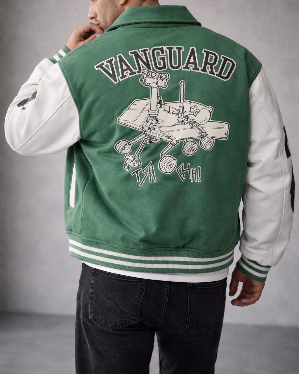 Luxury Varsity Jacket – Green Studio Edition gallery.thumbnail 3