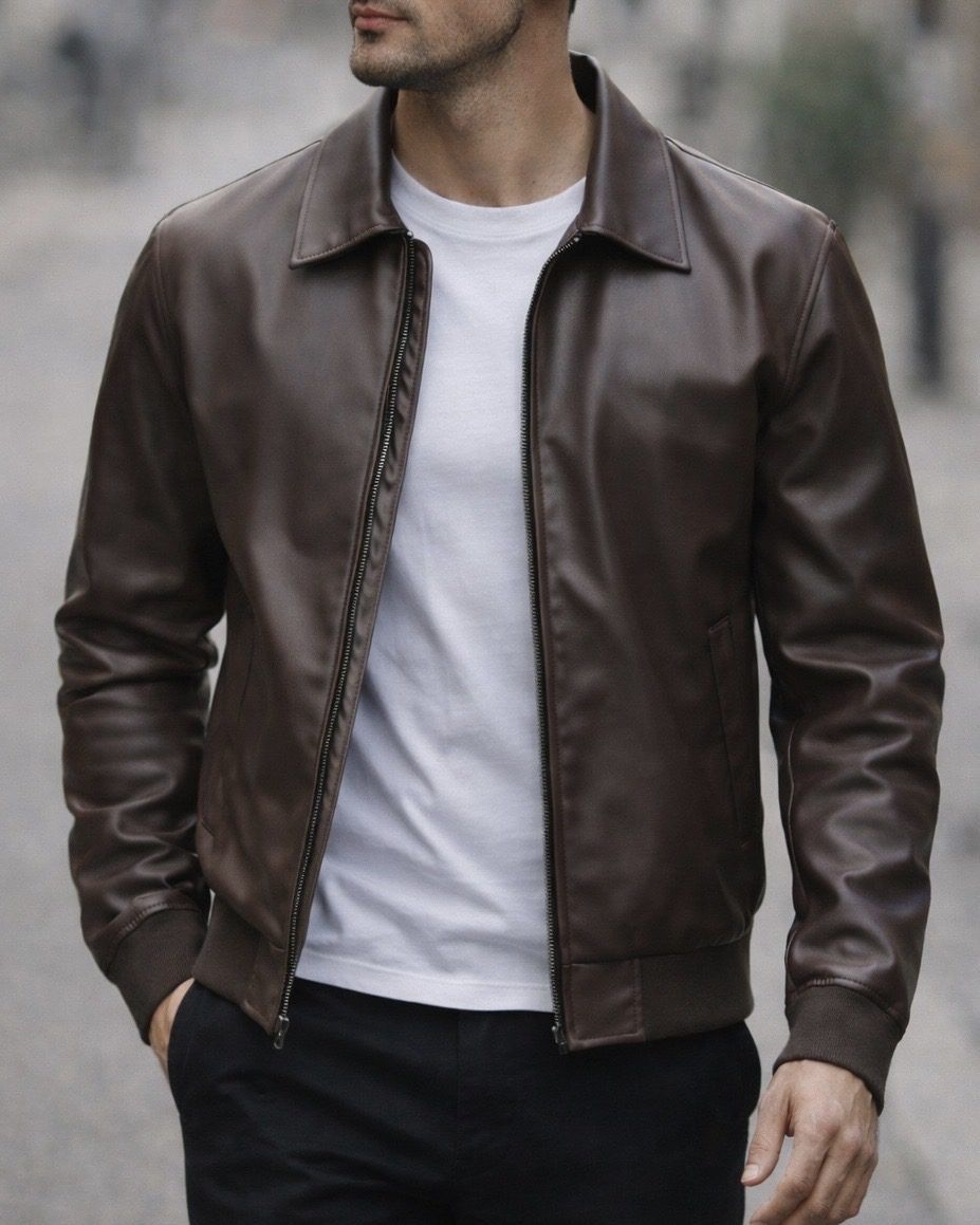 Dark Espresso Leather Jacket gallery.thumbnail 2