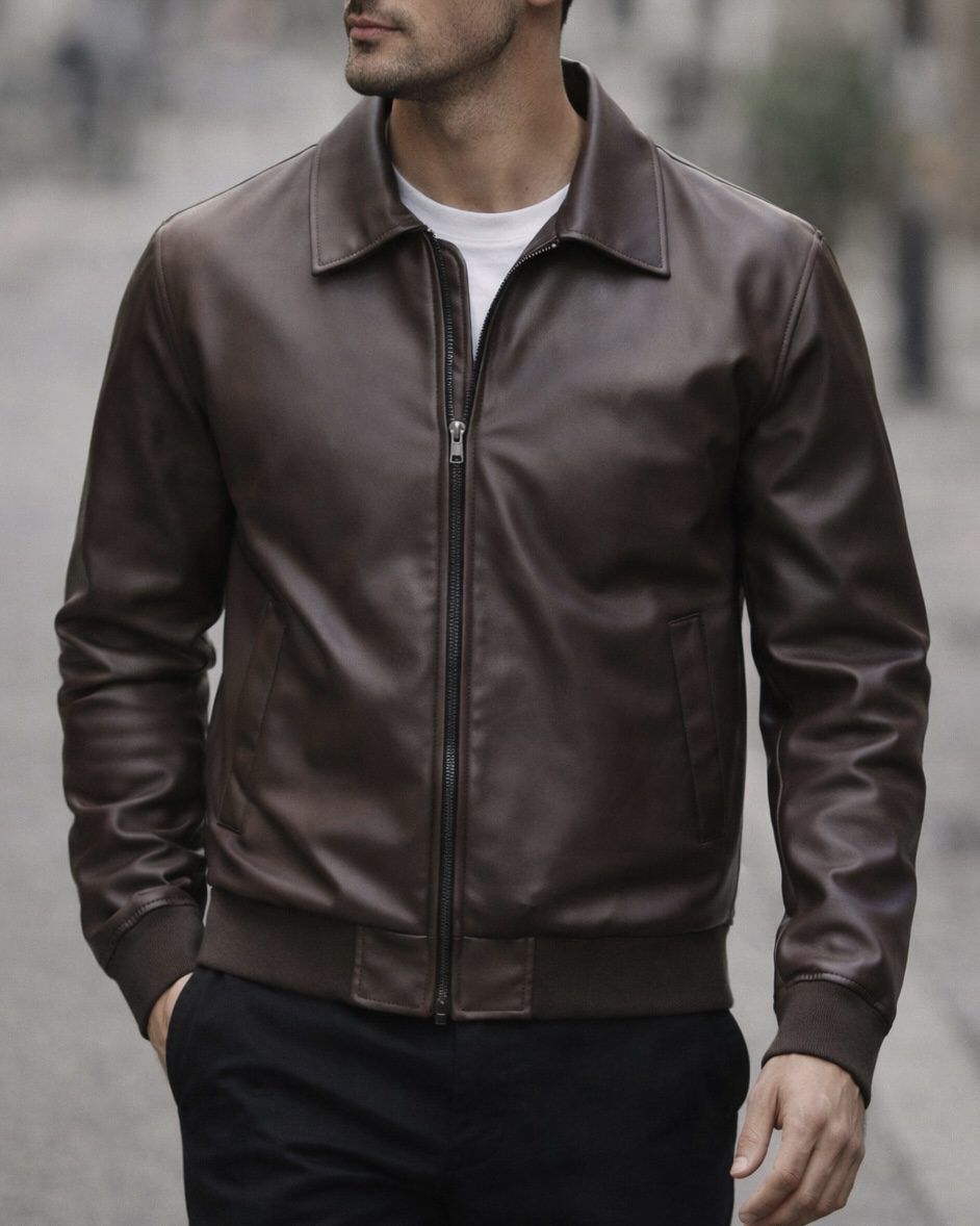 Dark Espresso Leather Jacket gallery.thumbnail 3