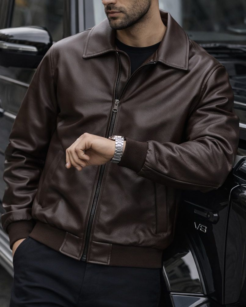 Dark Espresso Leather Jacket 5