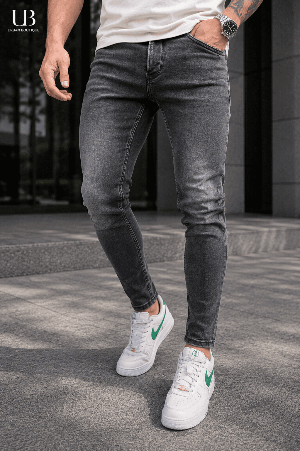 Washed Grey Jeans gallery.thumbnail 2