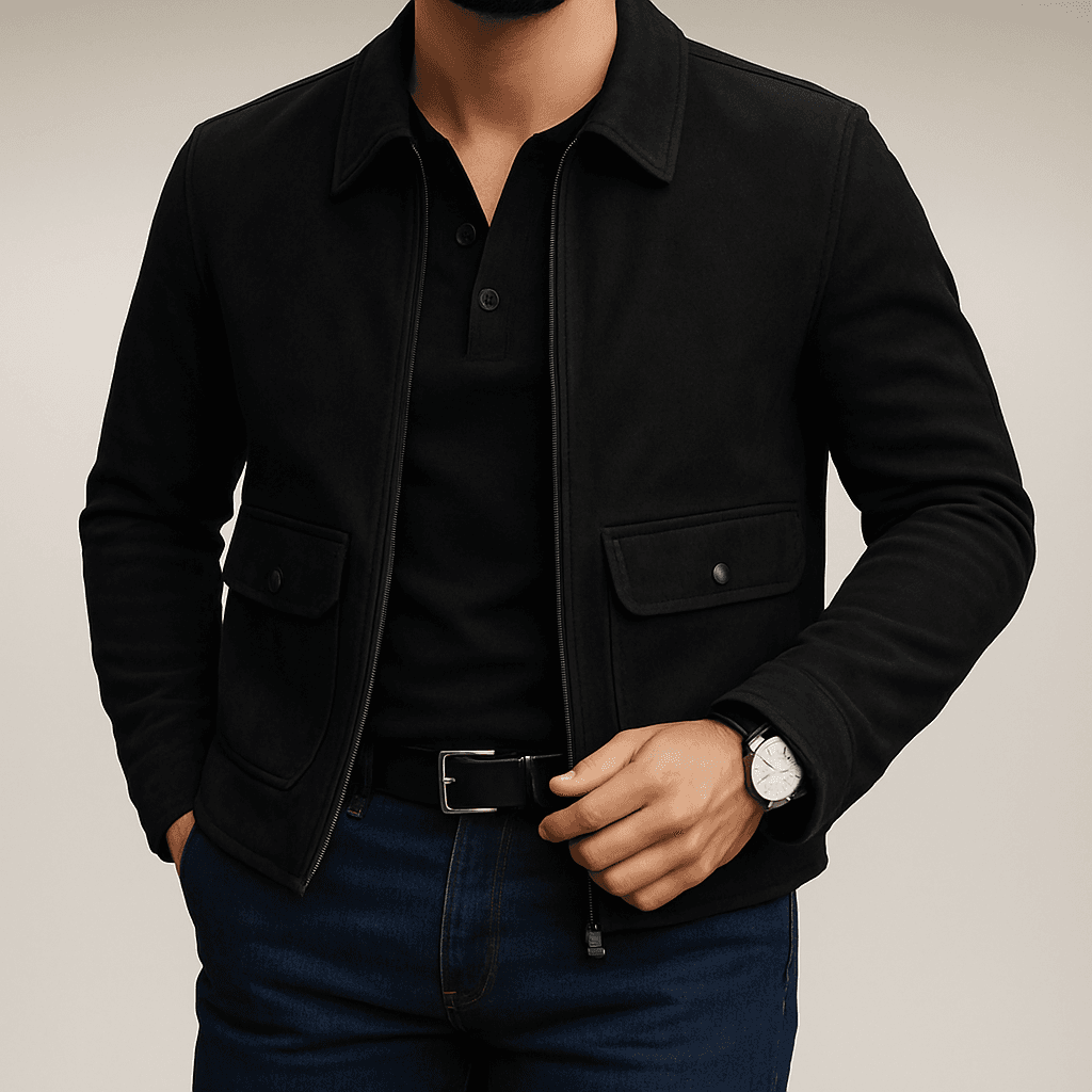 Black Suede Jacket gallery.thumbnail 1
