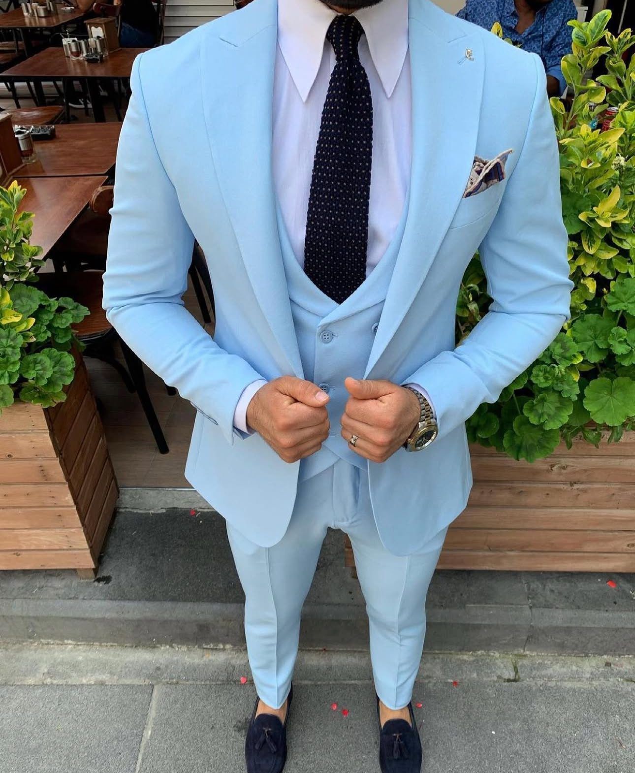SKY BLUE SUIT SET – ELEGANCE EDITION gallery.thumbnail 1