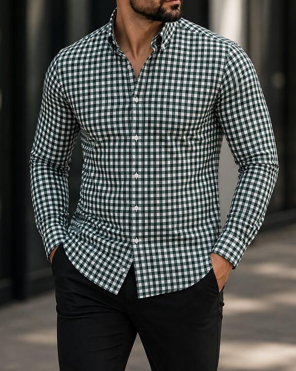 Green Checkered Shirt
