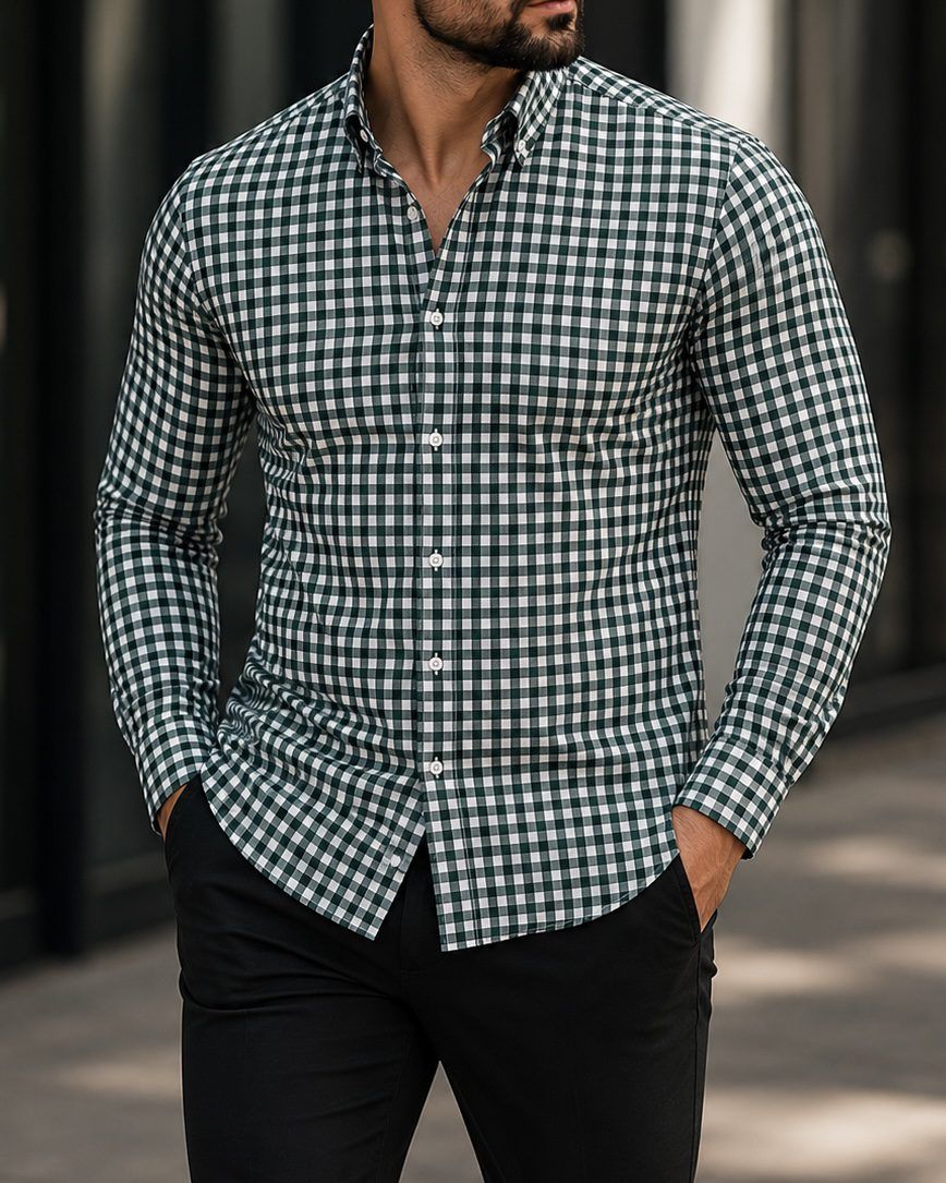 Green Checkered Shirt 1