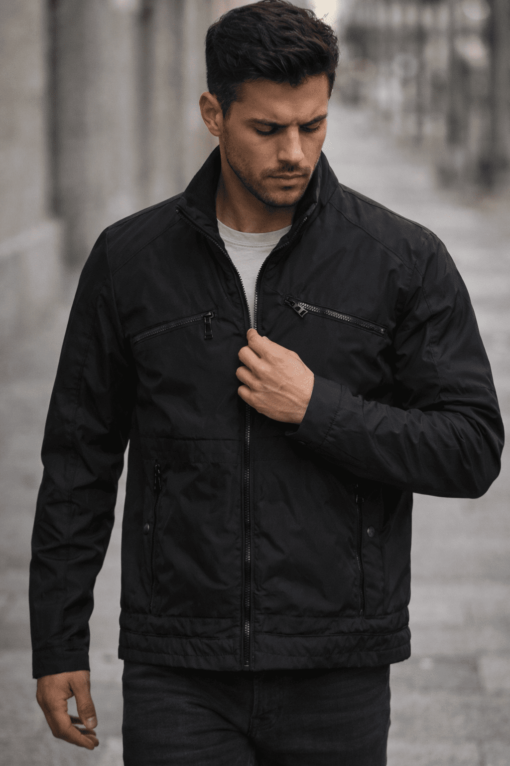 Signature Zip Jacket – Black gallery.thumbnail 2