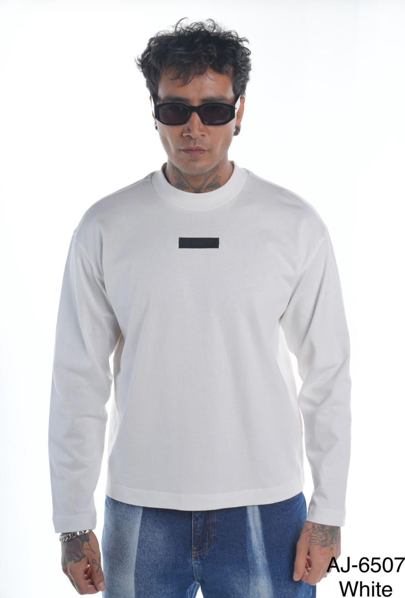 White Long Sleeve – Minimal Patch Edition gallery.thumbnail 1