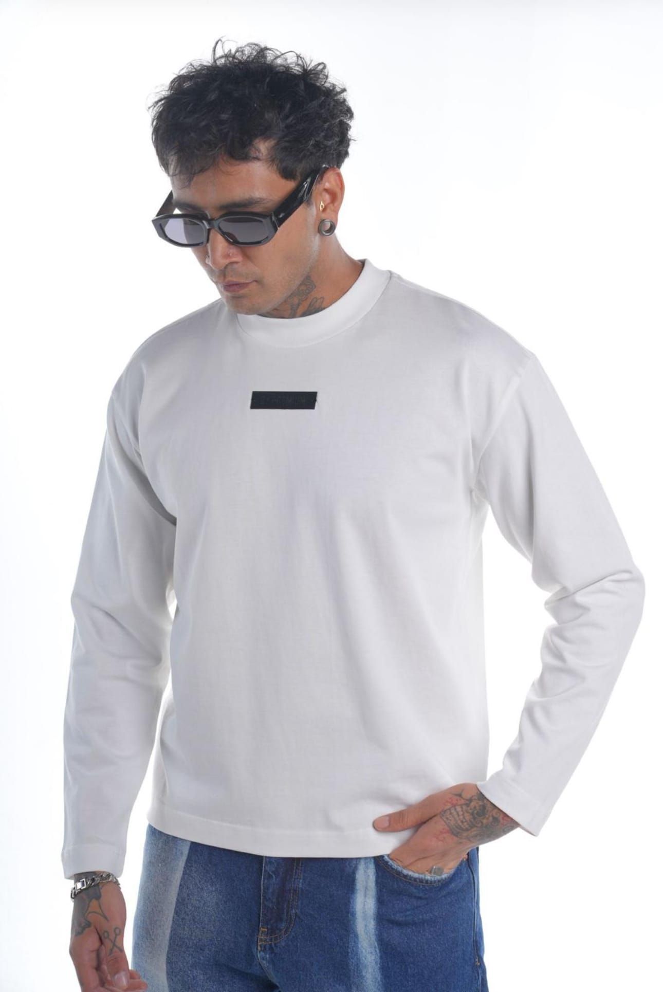 White Long Sleeve – Minimal Patch Edition gallery.thumbnail 2