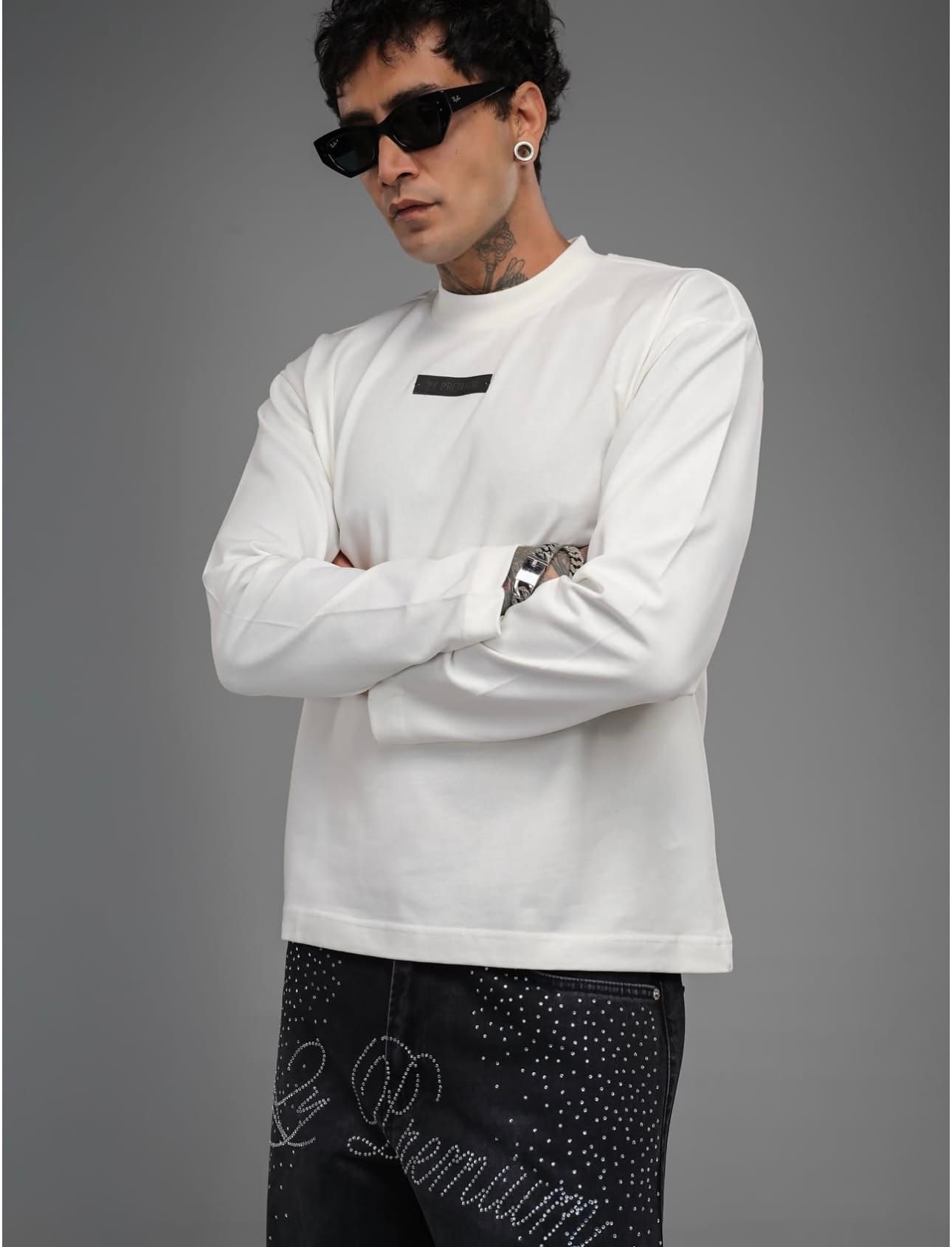 White Long Sleeve – Minimal Patch Edition gallery.thumbnail 3