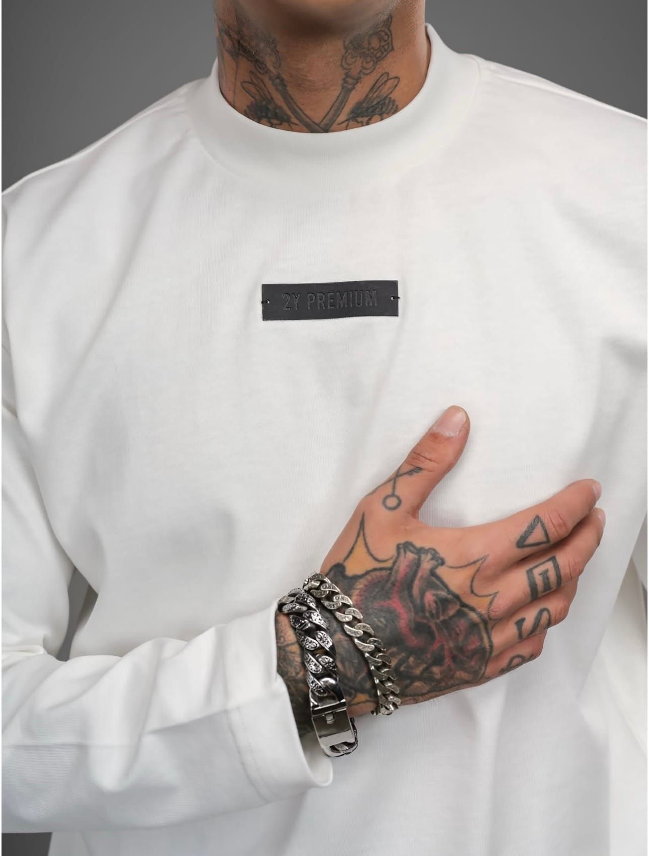 White Long Sleeve – Minimal Patch Edition gallery.thumbnail 5