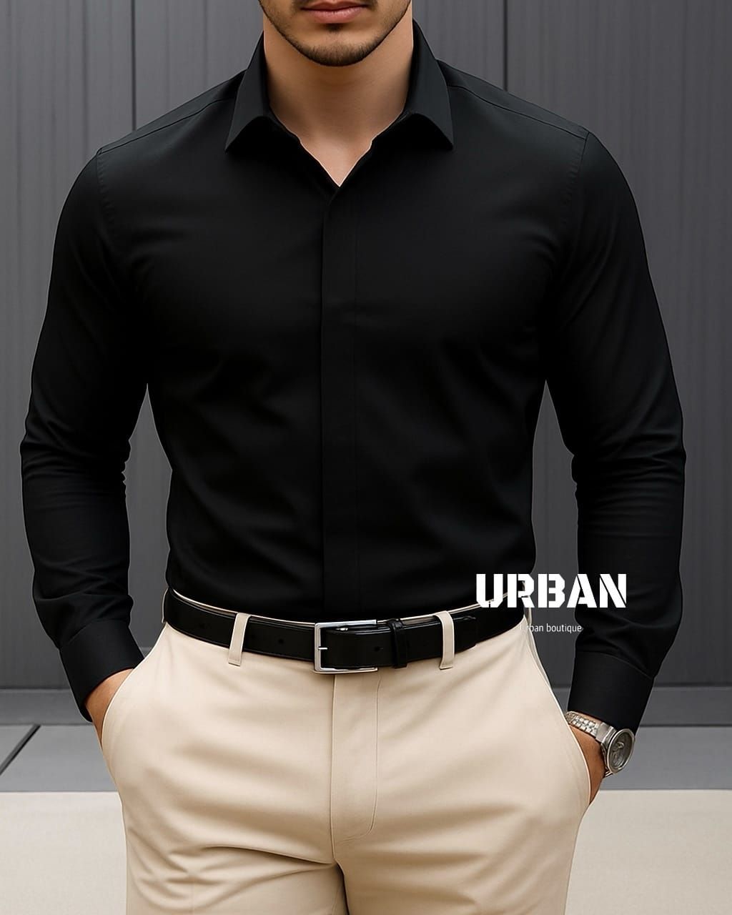 Black Long Sleeve Shirt gallery.thumbnail 1