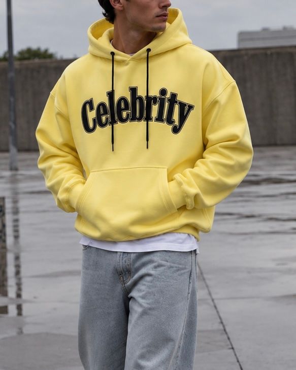 Yellow Celebrity Statement Hoodie gallery.thumbnail 2