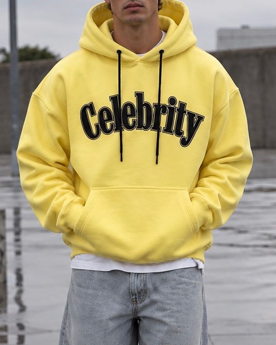 Yellow Celebrity Statement Hoodie gallery.thumbnail 3