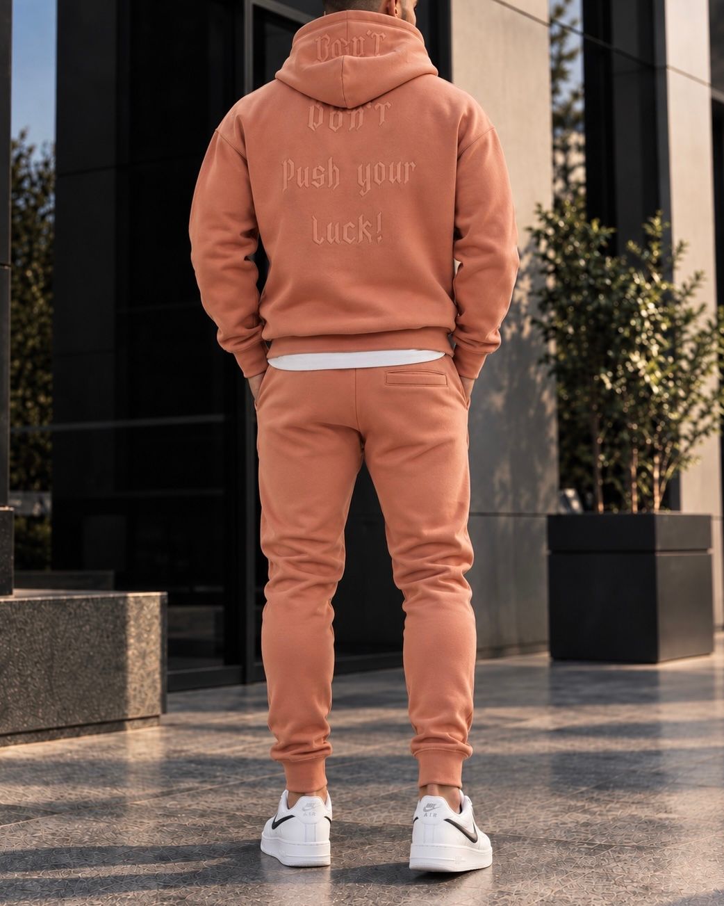 Dusty Coral Premium Hoodie Tracksuit Set gallery.thumbnail 2