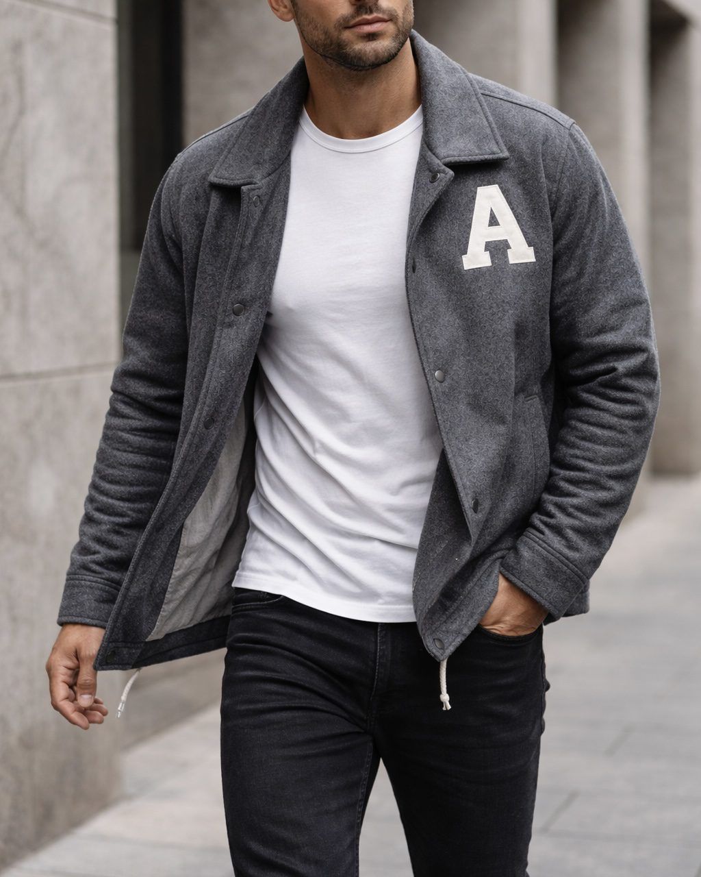 Heritage Graphic Jacket – Grey gallery.thumbnail 1