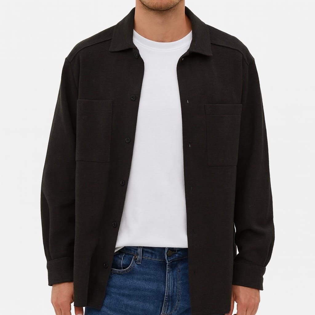Dark Brown Overshirt 1