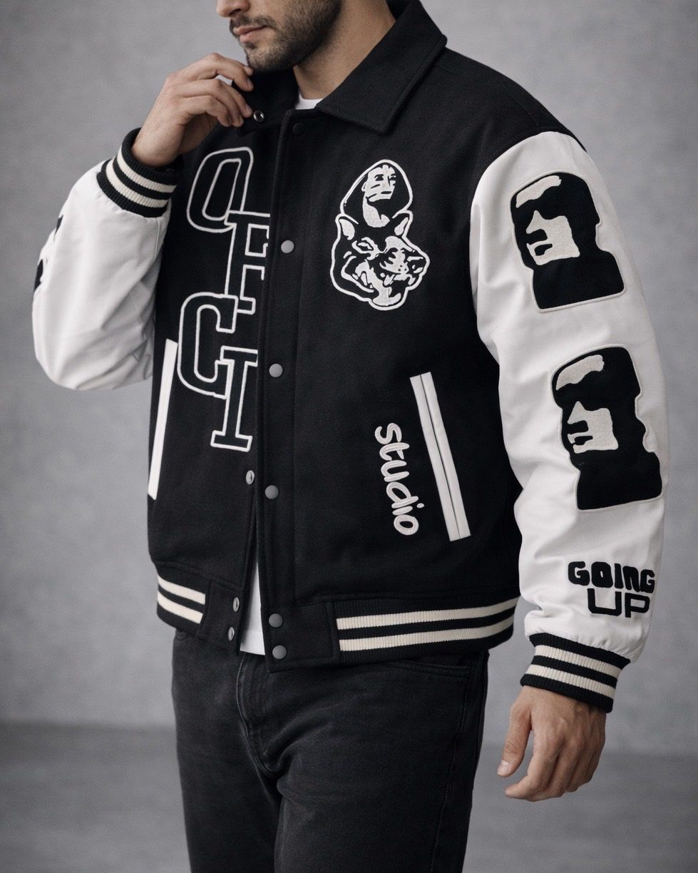 Luxury Varsity Jacket – Black Studio Edition gallery.thumbnail 2