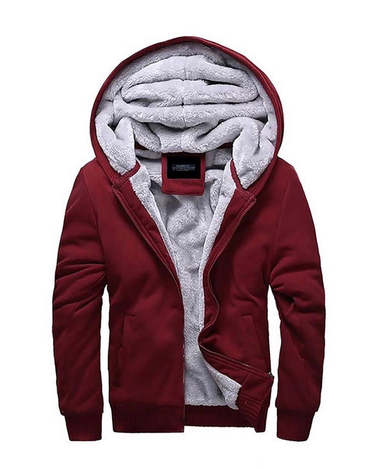 Burgundy Thermal Hoodie gallery.thumbnail 3