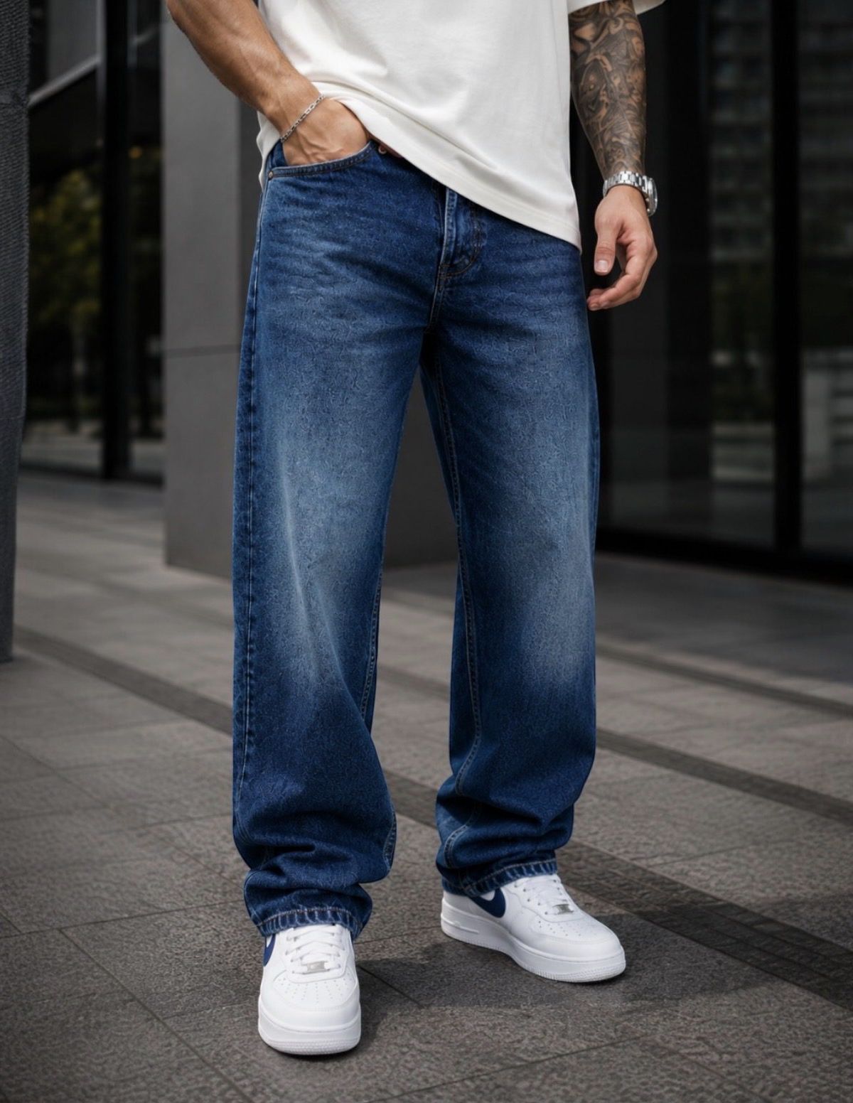 Relaxed Fit Jeans – Mid Blue 2