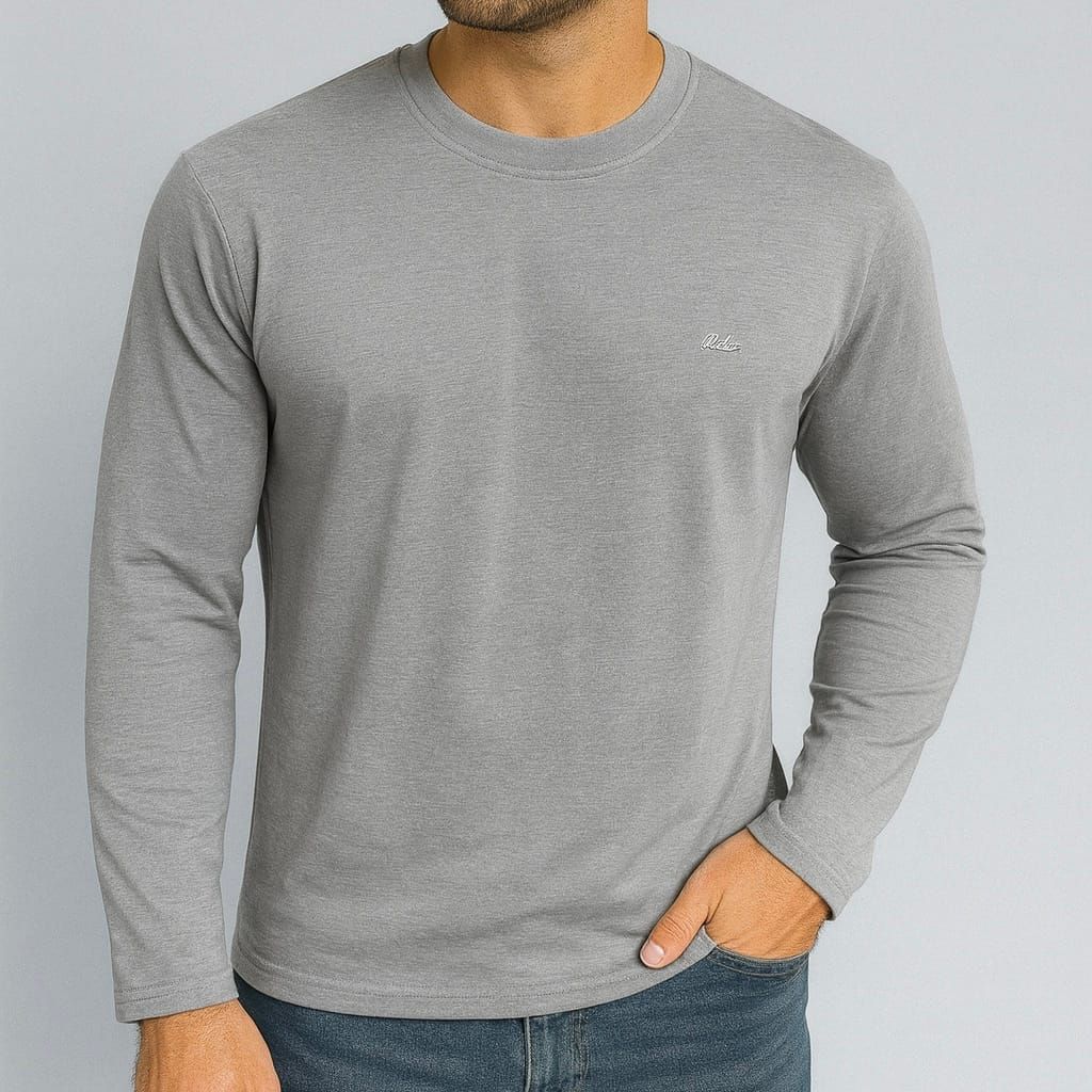 Grey Long Sleeve Tee gallery.thumbnail 1