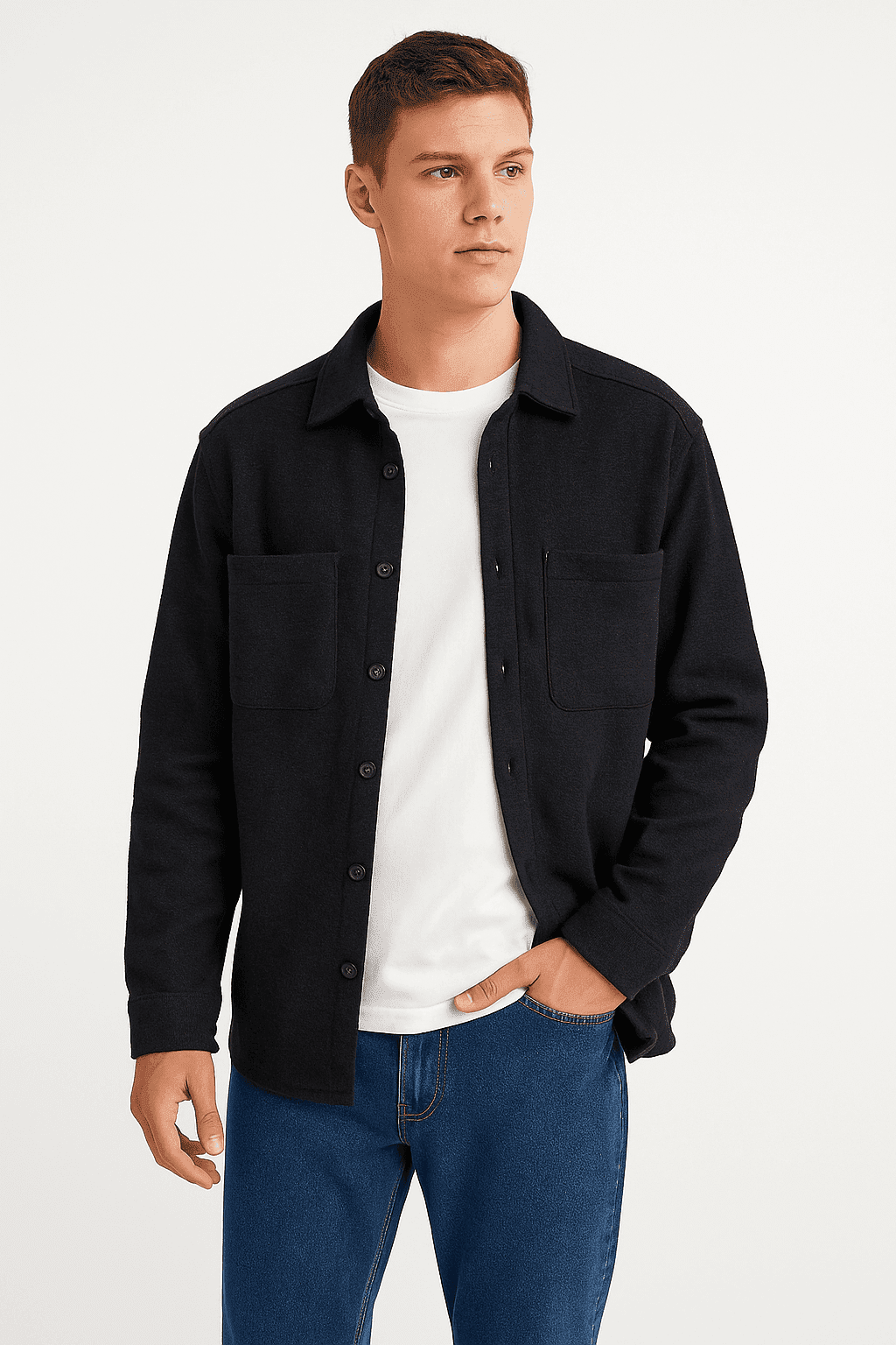 Navy Overshirt 1